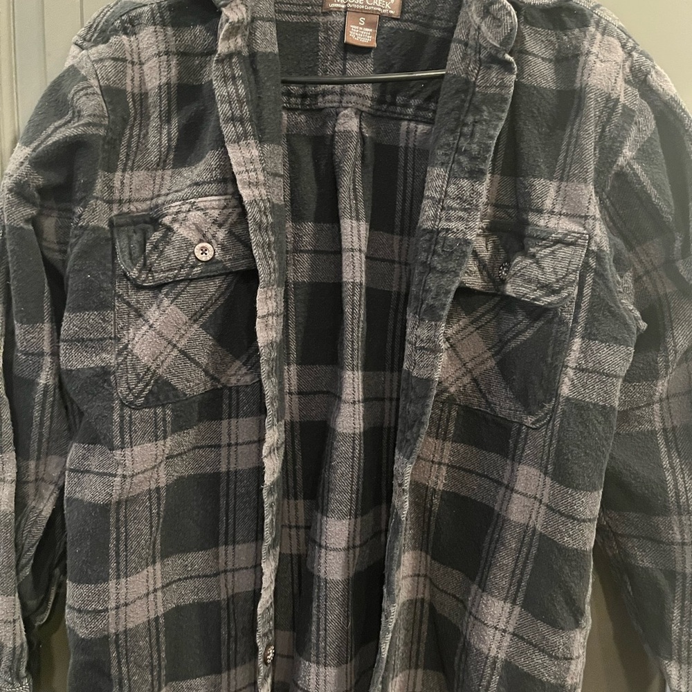 Moose Creek Black and Gray Plaid Shirt